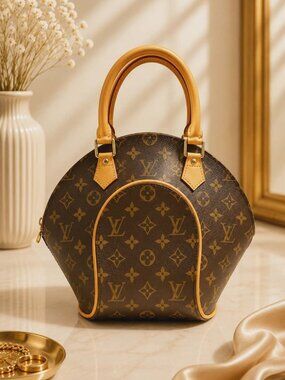 Authentic Louis Vuitton Ellipse PM Monogram Canvas Satchel Handbag Vintage LV